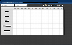 Adjustable calendar size for tech schedule